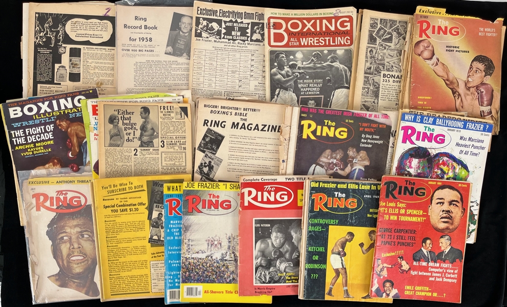 Lot Detail - 1900's-70's Vintage Boxing Publication & Photo Collection ...