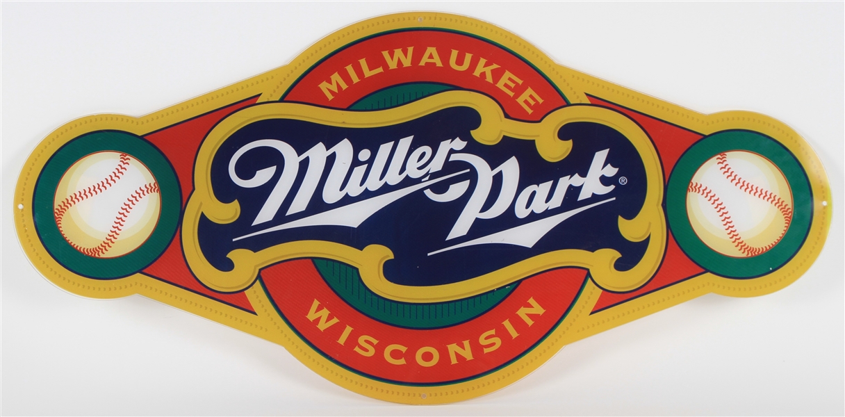 Milwaukee Brewers Miller Park 17.5 x 36 Stadium Sign 