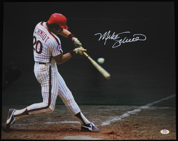 1972-1989 Mike Schmidt Philadelphia Phillies Signed 16x20 Photo (PSA)