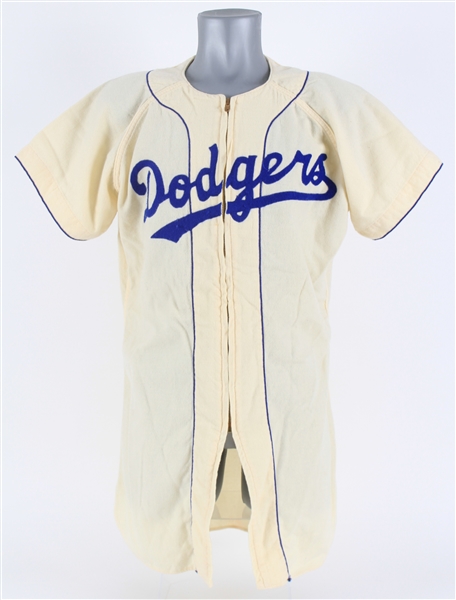 1953-57 Brooklyn Dodgers Home Salesman Sample Jersey (MEARS LOA)