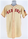 1942 Lou Finney Boston Red Sox Game Worn Home Jersey (MEARS LOA)