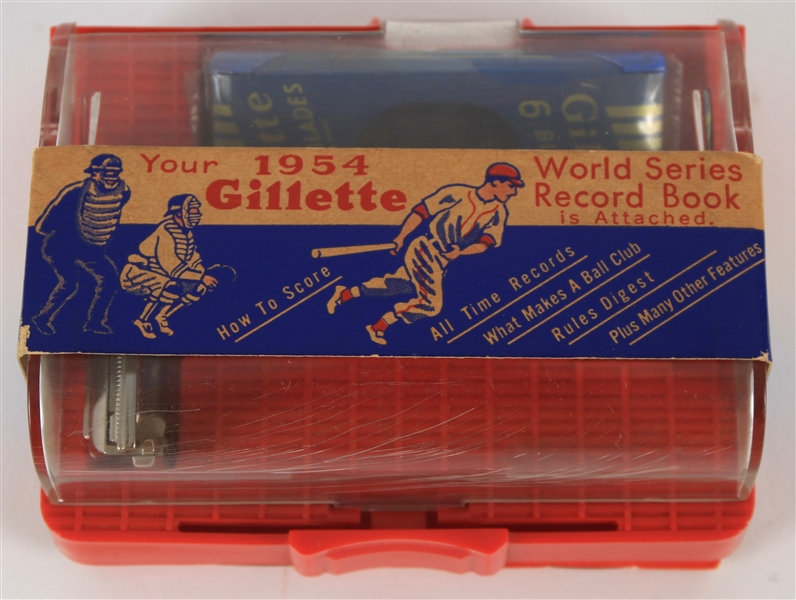 1954 World Series Gillette Premium Shaving Kit Complete w/ World Series Record Book, Razor, Travel Case, Replacement Blades & Binding