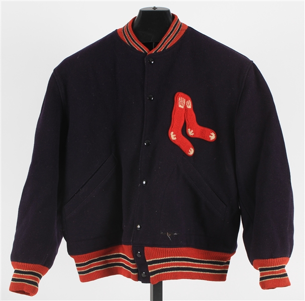 1940s Boston Red Sox Quilted Wool Team Warm Up Jacket (MEARS LOA)