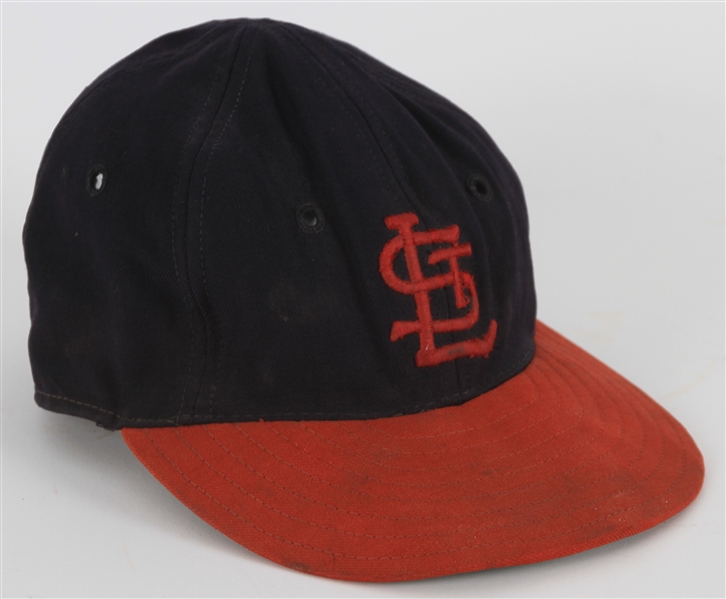 1954 Solly Hemus St. Louis Cardinals Game Worn Cap (MEARS LOA)