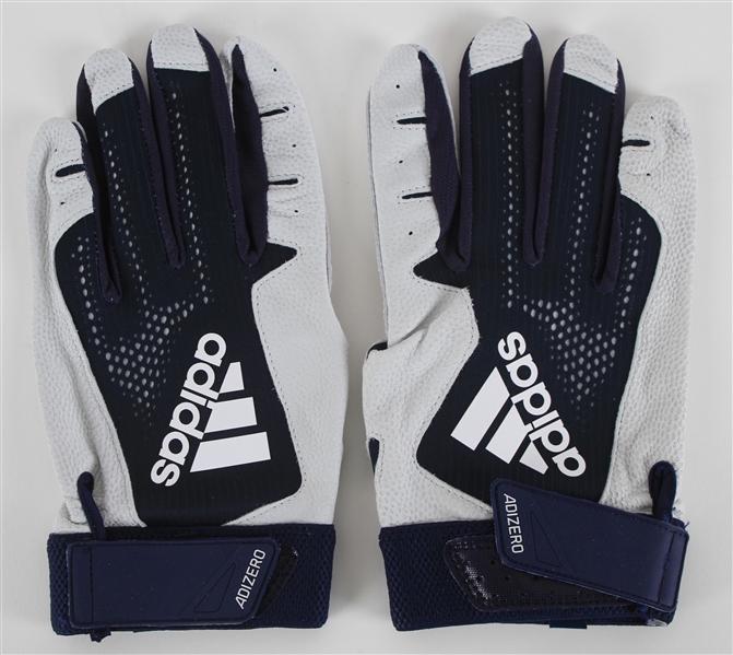 2021 Aaron Judge New York Yankees Player Issued Adidas Batting Gloves (MEARS LOA/Fanatics)