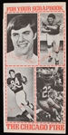 1974 Mark Keller Chicago Fire Autographed 8x10 B&W Photo and Season Ticket Pamphlet (Lot of 2)