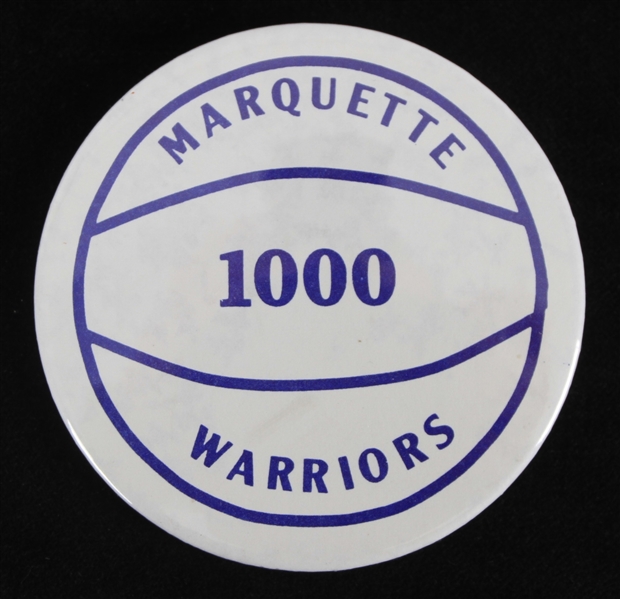 1970s Marquette Warriors 1000 3" Pinback Button