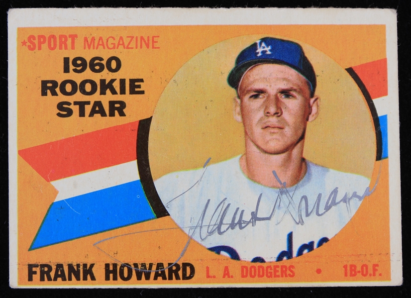 1960 Frank Howard Los Angeles Dodgers Topps Trading Card #132