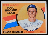 1960 Frank Howard Los Angeles Dodgers Topps Trading Card #132