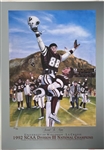 1992 UW LaCrosse NCAA Division III National Champions "Second to None" 18x26 Print 