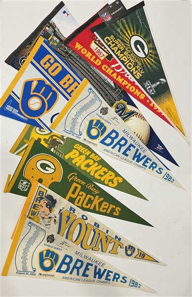 1980s-2000s Full and Oversized Pennant Collection (Lot of 20+)
