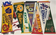 1980s-2000s Full and Oversized Pennant Collection (Lot of 20+)