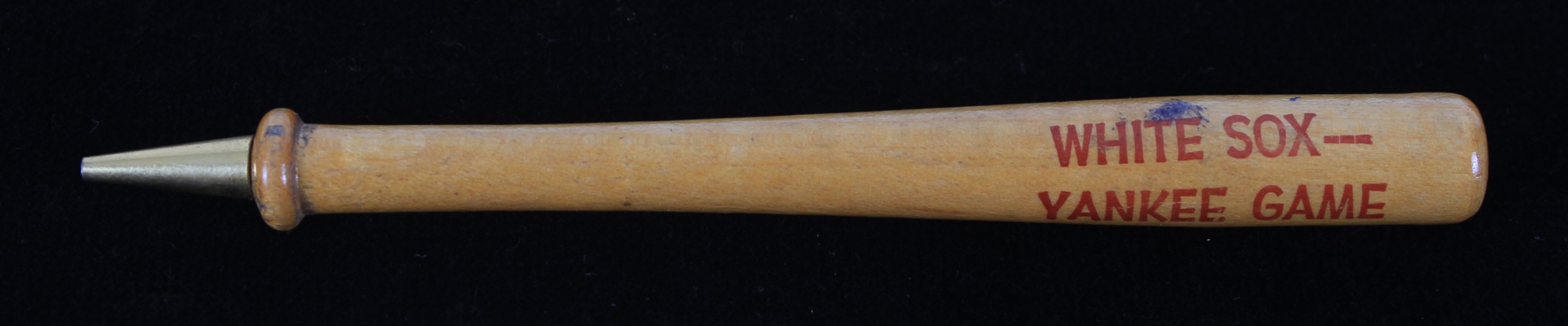 1956 (July 26th) New York Yankee vs Chicago White Sox 5.5" Baseball Bat Pencil