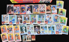 1980's-90's Baseball Trading Card Collection w/ 1988 Topps Factory Set & 125+ Loose Cards