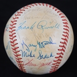 1978 Multi Signed ONL Feeney Baseball w/ 25 Signatures Including Steve Stone, Dave Kingman, Willie Mays Clubhouse & More (JSA) 