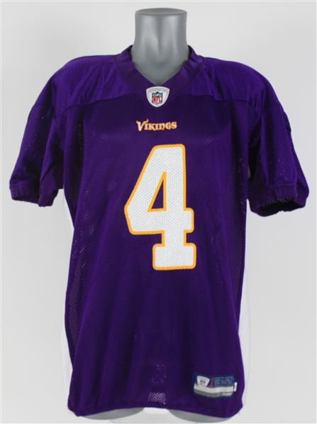 2010 Brett Favre Minnesota Vikings Retail Jersey + Trading Card