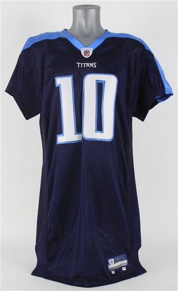 2010 Vince Young Tennessee Titans Signed Jersey (JSA and PSA/DNA)