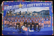 2004 Mannie Jackson Harlem Globetrotters Autographed Program and More (Lot of 2) (JSA)