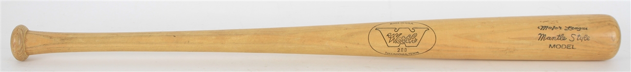 1960's Mickey Mantle New York Yankees Worth Store Model Bat 
