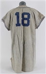 1954 Jim Hughes Brooklyn Dodgers Game Worn Road Jersey (MEARS LOA)