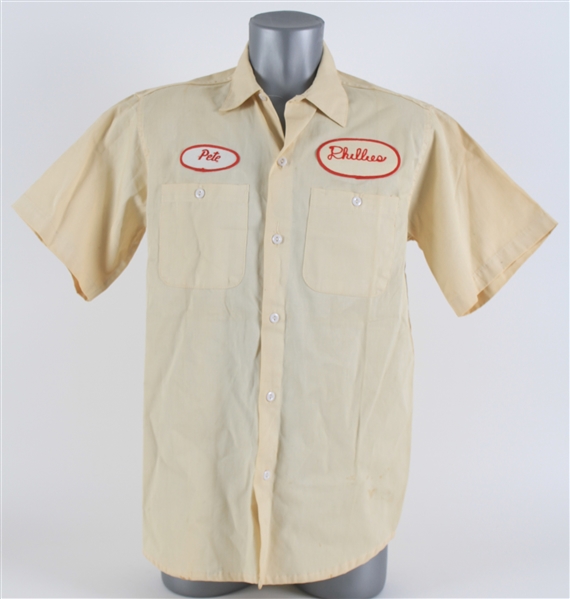 1970s Philadelphia Phillies "Pete" Veterans Stadium Vendor Shirt (MEARS LOA)