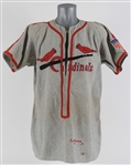 1943 Buster Adams St. Louis Cardinals Game Worn Road Jersey (MEARS LOA)