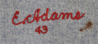 1943 Buster Adams St. Louis Cardinals Game Worn Road Jersey (MEARS LOA)