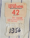 1956 Ed Fitzgerald Washington Nationals Game Worn Home Jersey (MEARS LOA)