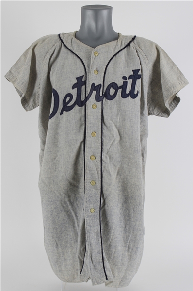 1958 Bill Taylor Detroit Tigers Game Worn Road Jersey (MEARS LOA)