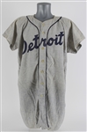 1958 Bill Taylor Detroit Tigers Game Worn Road Jersey (MEARS LOA)