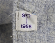 1958 Bill Taylor Detroit Tigers Game Worn Road Jersey (MEARS LOA)