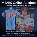 1974 Ken Henderson Chicago White Sox Signed Game Worn Road Jersey (MEARS LOA/JSA)