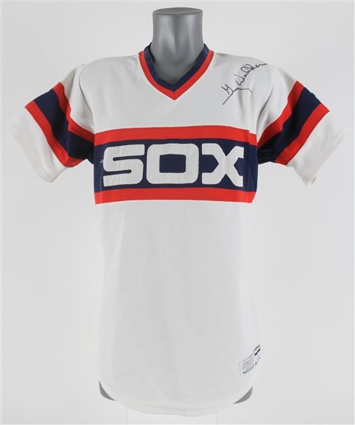 1985 Greg Walker Chicago White Sox Signed Game Worn Home Jersey (MEARS LOA/JSA)