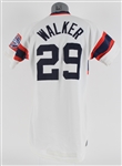 1985 Greg Walker Chicago White Sox Signed Game Worn Home Jersey (MEARS LOA/JSA)