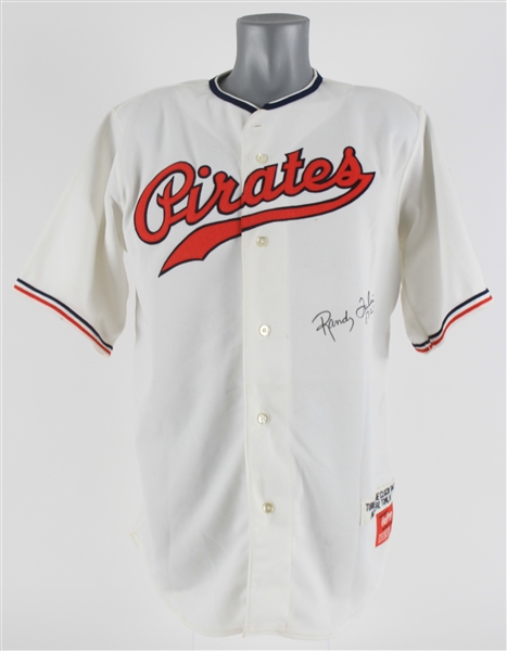1992 Randy Tomlin Pittsburgh Pirates Signed 1939 Turn Back The Clock Jersey (MEARS LOA/JSA)
