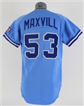 1983 Dal Maxvill Atlanta Braves Signed Game Worn Road Jersey (MEARS LOA/JSA)