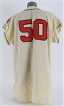 1960 Kansas City Athletics #50 Organizational Home Jersey (MEARS LOA) Last Year of Style