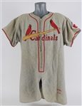 1951 Ted Wilks St. Louis Cardinals Game Worn Road Jersey (MEARS LOA) First Year Style with Yellow Bat