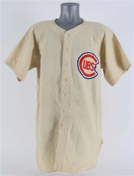 1949 Jess Dobernic Chicago Cubs Game Worn Home Jersey (MEARS LOA)