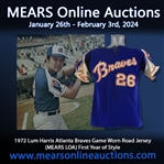 1972 Lum Harris Atlanta Braves Game Worn Road Jersey (MEARS LOA) First Year of Style