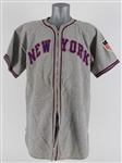 1942 Burgess Whitehead New York Giants Team Prepared Road Jersey (MEARS LOA)