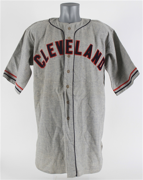 1943 Cleveland Indians Restored Road Jersey (MEARS LOA)