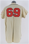 1966 Gene Oliver Atlanta Braves Signed Game Worn Home Jersey (MEARS LOA/JSA) First Season in Atlanta
