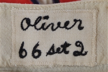 1966 Gene Oliver Atlanta Braves Signed Game Worn Home Jersey (MEARS LOA/JSA) First Season in Atlanta