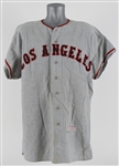 1961 Steve Bilko Los Angeles Angels Game Worn Road Jersey (MEARS LOA) Inaugural Season