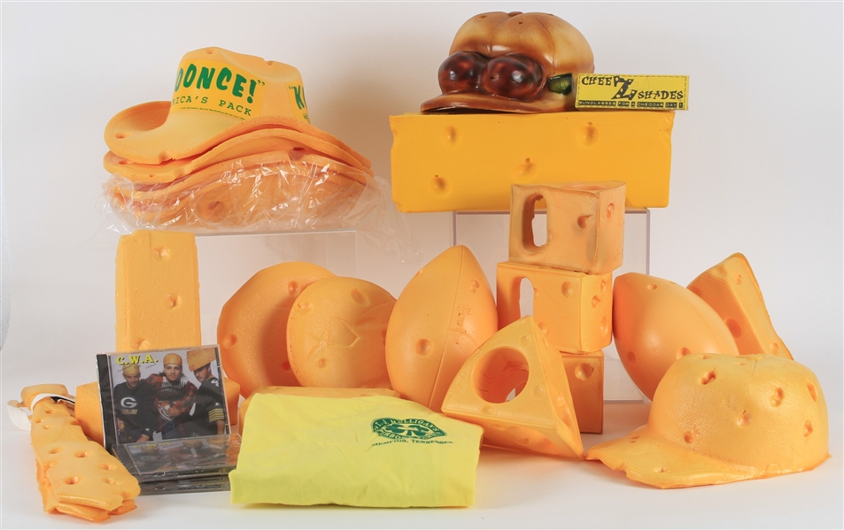 1995-1996 Foam Cheese Hats, Footballs, Drink Holders & more (Lot of 25)