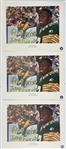 1990s Robert Brooks Green Bay Packers Signed "Jump in the Stands" 22x28 LE Prints (Lot of 3)