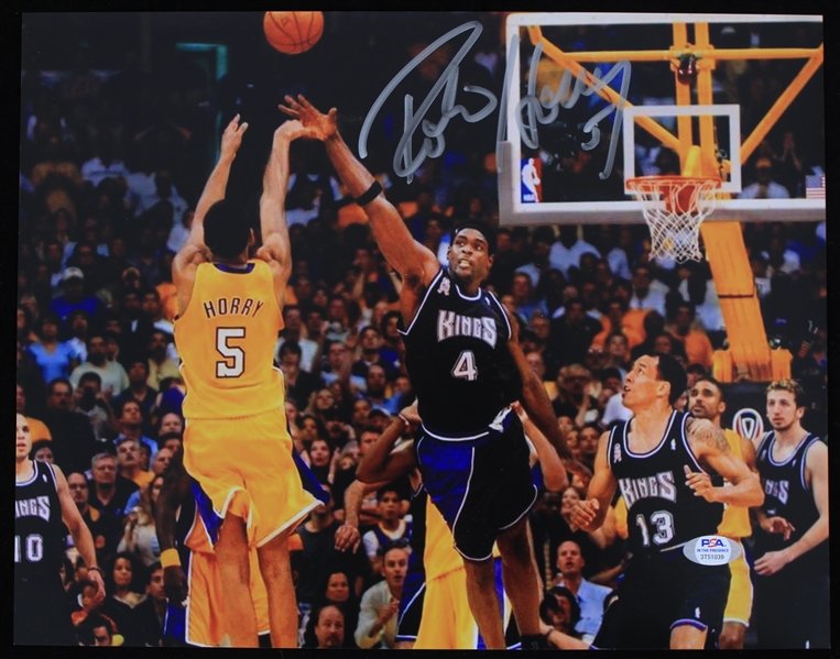 1996-2003 Robert Horry Los Angeles Lakers Autographed 11"x14" Color Photo *PSA*