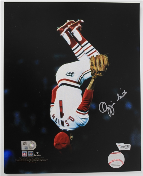 1982-1996 Ozzie Smith St. Louis Cardinals Autographed 8"x10" Color Photo (Fanatics)