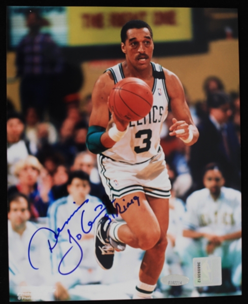 1983-90 Dennis Johnson Boston Celtics Autographed 8"x10" Color Photo (Tri-Star)